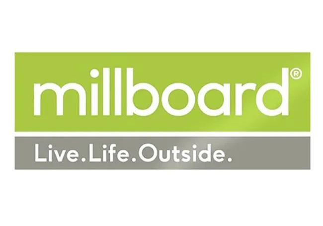 Millboard composite decking boards with a hand-moulded woodgrain texture
